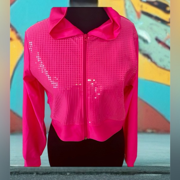 costume gallery Jackets & Blazers - Costume gallery Barbie style glitter jacket so large
